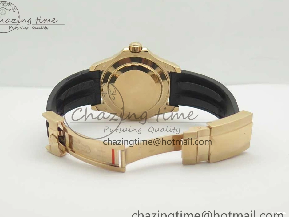 Noob Extra Edition (Free Black Strap) Yacht-Master Rubber 904L On Strap 116695SATS 40 Best 1:1 Case 1231